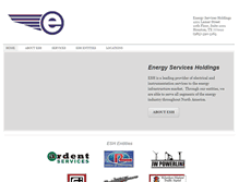 Tablet Screenshot of energyservicesholdings.com
